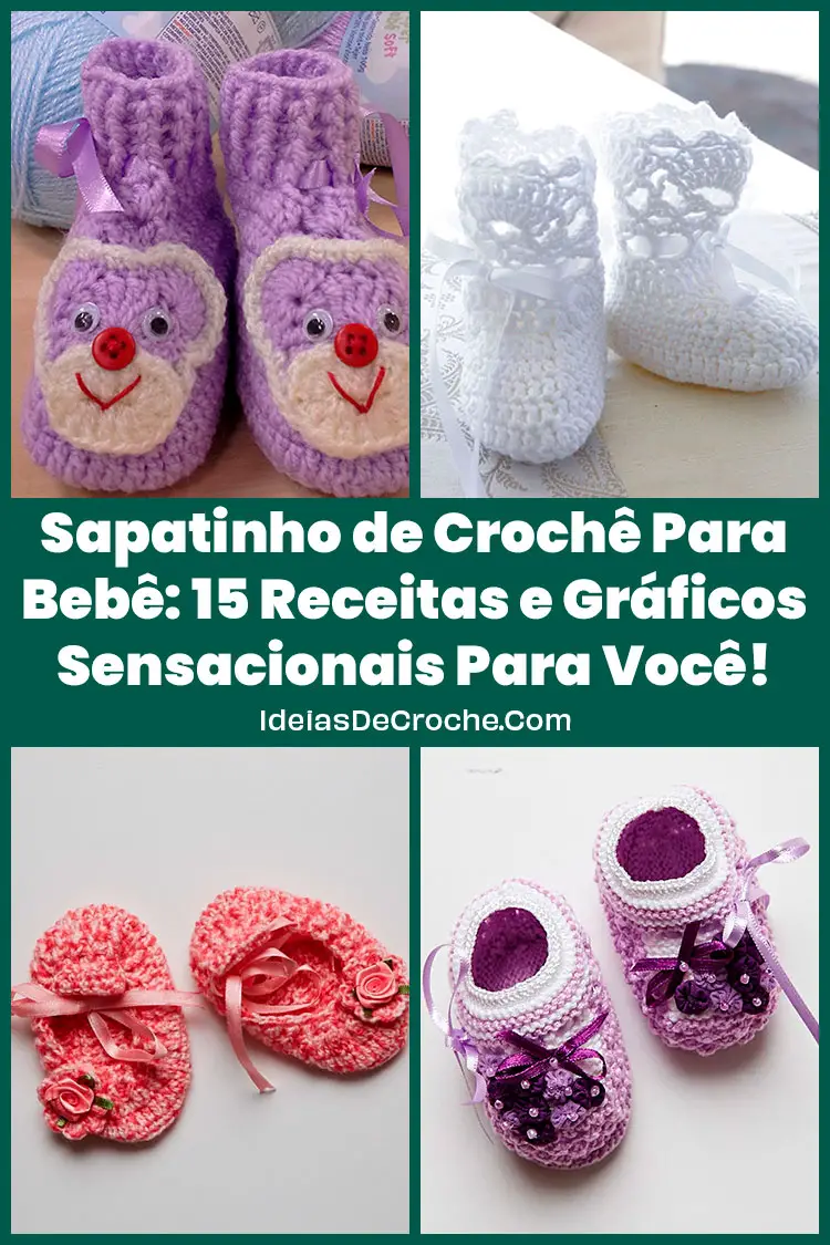 Sapatinho de Crochê Para Bebê